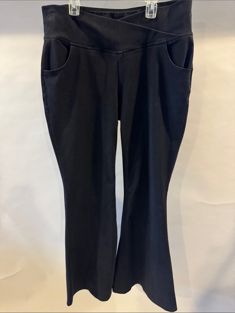 HALARA Black Boot-Cut Comfort Jean Pants with Front and Back Pockets